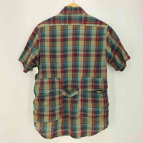 ササフラス SASSAFRAS リネン ガーデナー 半袖チェックシャツ メンズ import:S